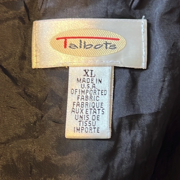 Talbots Womens Black Fleeced Winter Dress Minimalist Size XL - Picture 8 of 16